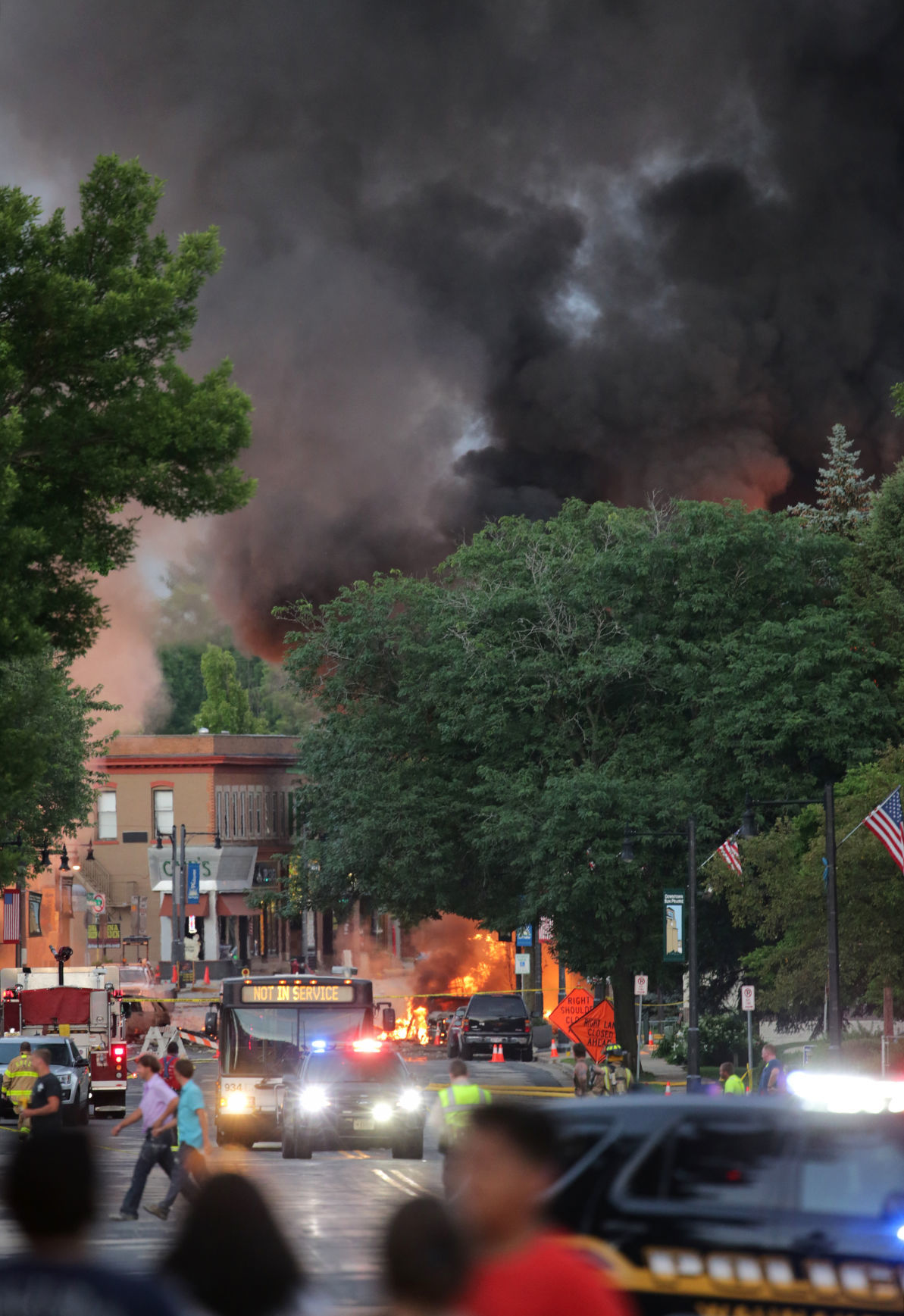 A contractor struck a gas main leading to an explosion